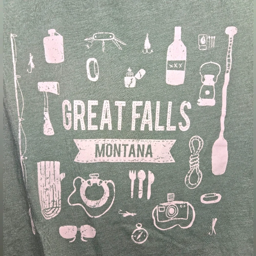 J. Crew Men's M Great Falls Montana Graphic Tee